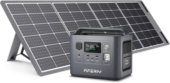 Batterie Générateur Solaire Portable | AFERIY P010 800W | Panneau Solaire 200W