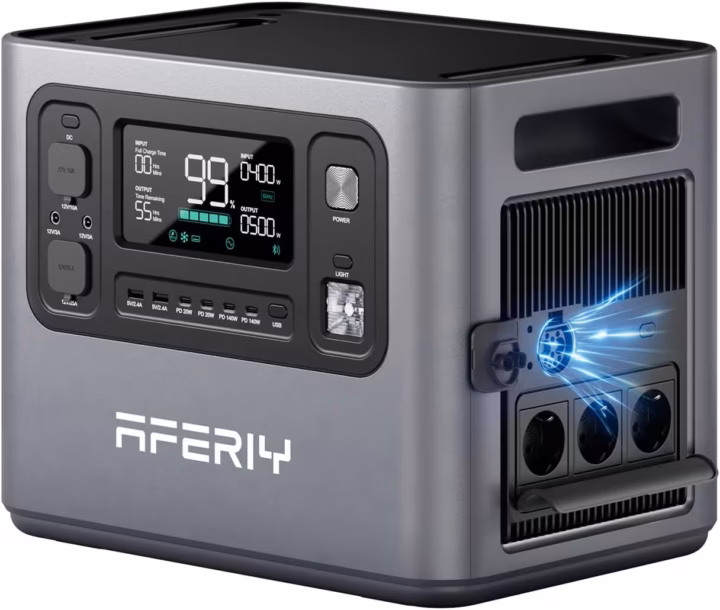 AFERIY P280 | Batterie Nomade 2800W 2048Wh Extensible à 10,24 kWh — Générateur Solaire Portable 2025