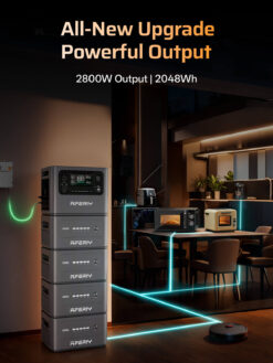 AFERIY P280 Expandable Portable Power Station - 2800W, 2048Wh - 2
