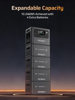 AFERIY P280 Expandable Portable Power Station - 2800W, 2048Wh - 3