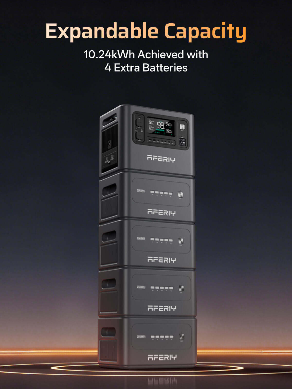 AFERIY P280 Expandable Portable Power Station - 2800W, 2048Wh - 3