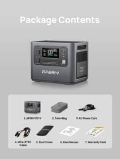 AFERIY P210 Portable Power Station - 2400W, 2048Wh - 6