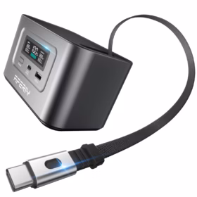 AFERIY Nano100 99.2Wh power bank with retractable 100W USB-C cable