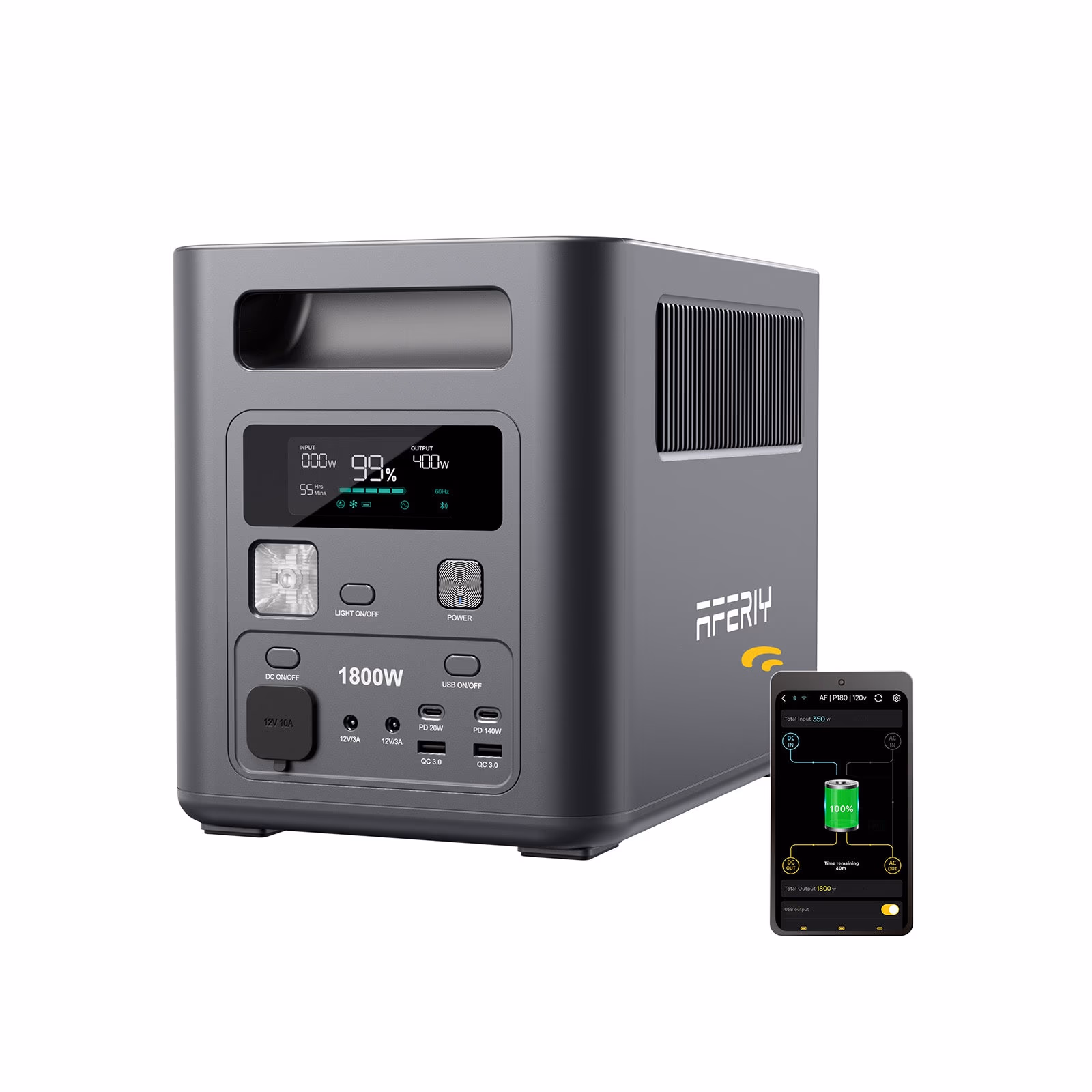 AFERIY Nomad1800 P180 portable power station - 1800W, 1024Wh