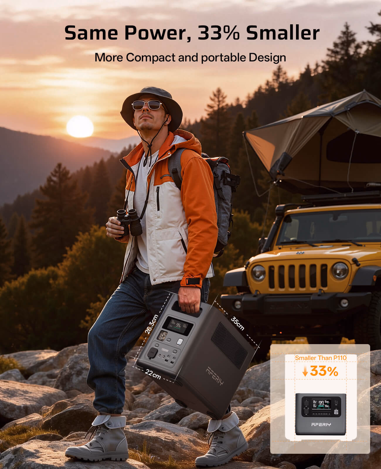 AFERIY Nomad1800 P180 portable power station - 1800W, 1024Wh - 3