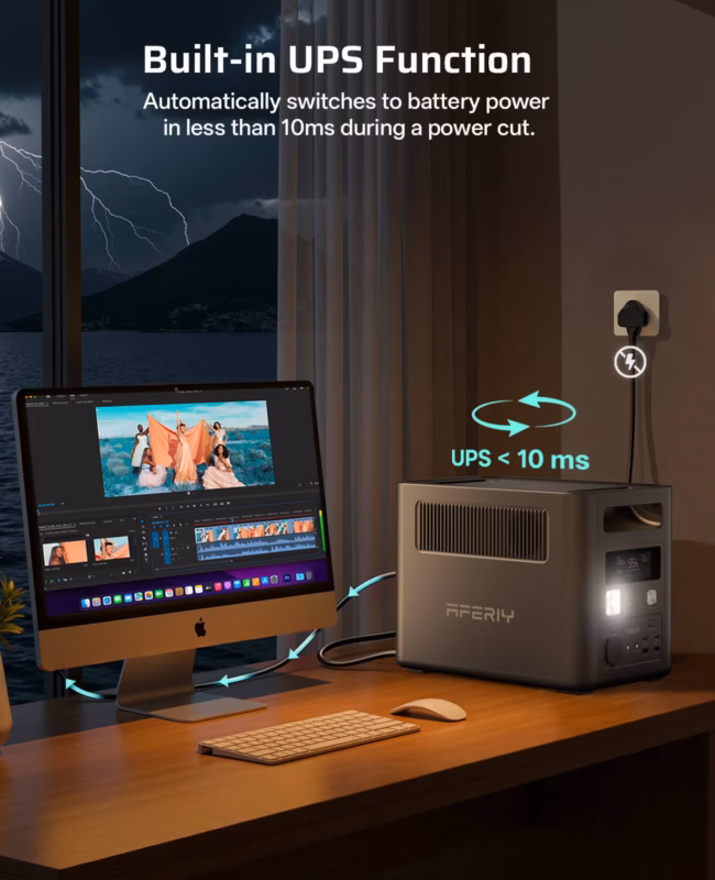 AFERIY Nomad1800 P180 portable power station - 1800W, 1024Wh - 5