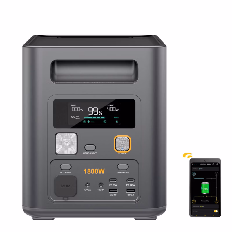 AFERIY Nomad1800 Pro - 1800W power station expandable to 5120Wh - 8