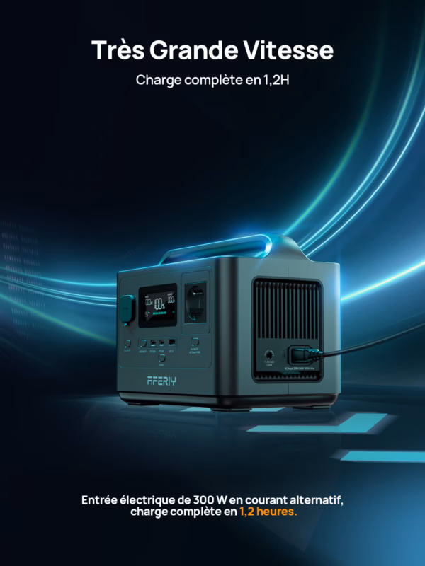 AFERIY P040 : station électrique compacte 400 W, 256 Wh - 8