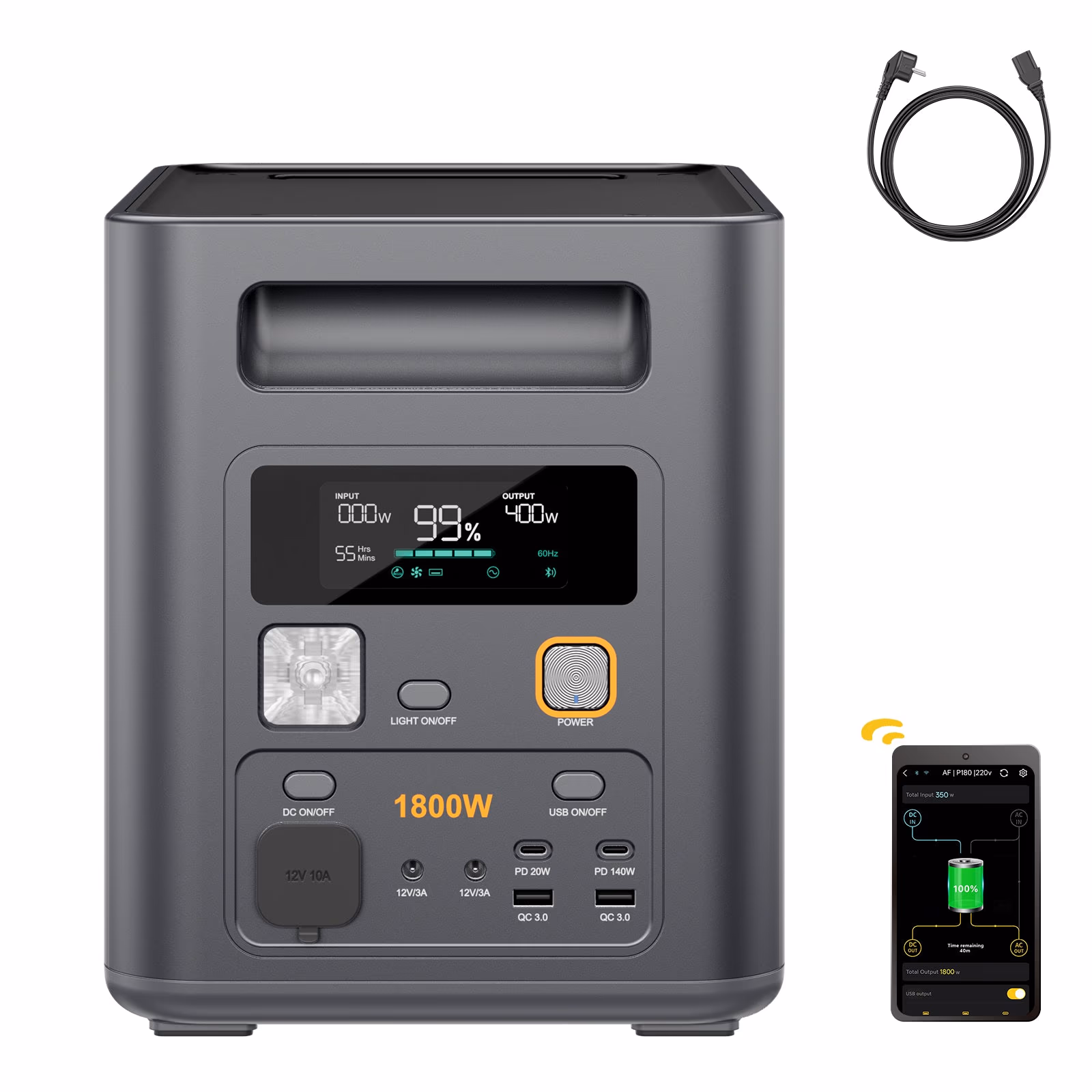 AFERIY Nomad1800 Pro : station électrique 1800 W extensible jusqu’à 5120 Wh - 2