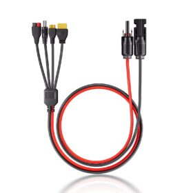 AFERIY 4-in-1 Solar Connector Cable – MC4 to XT60, XT90, DC5521 and Anderson