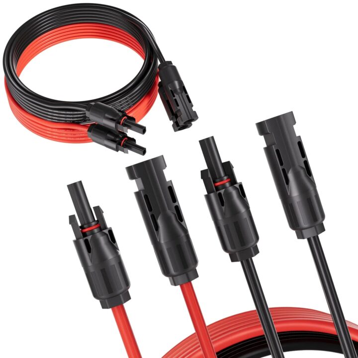 Cable alargador AFERIY para panel solar con conectores MC4 - 5 o 10 m - 1